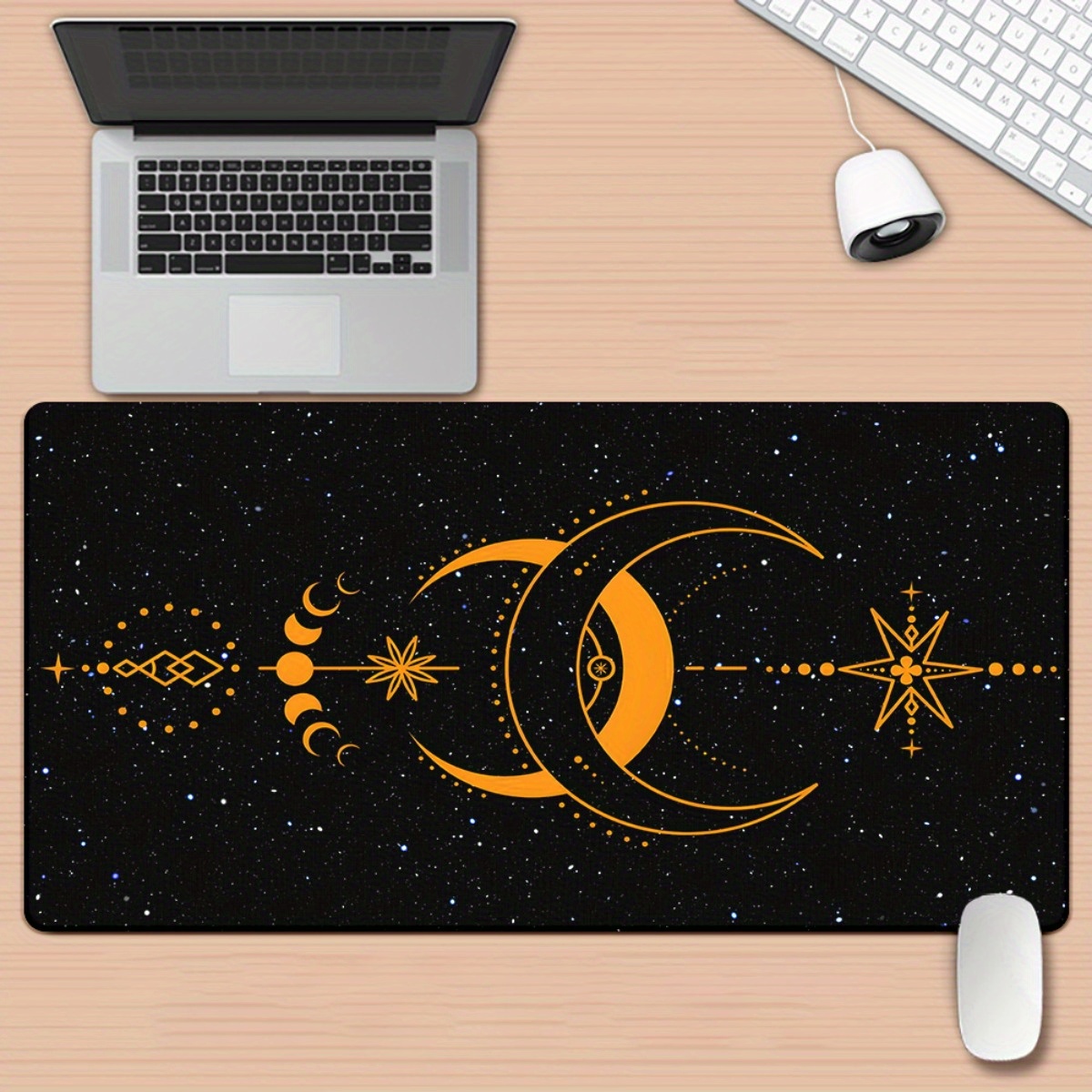Gaming Keyboard Brand - Mousepad HD Impresso Moon Black, Tapete