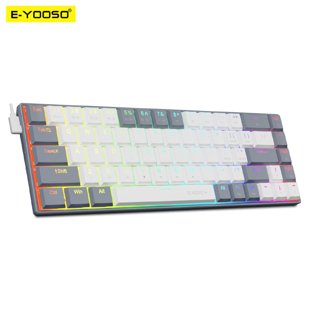 Gaming Keyboard Mobile - E-YOOSO a68 rgb mini fino usb
