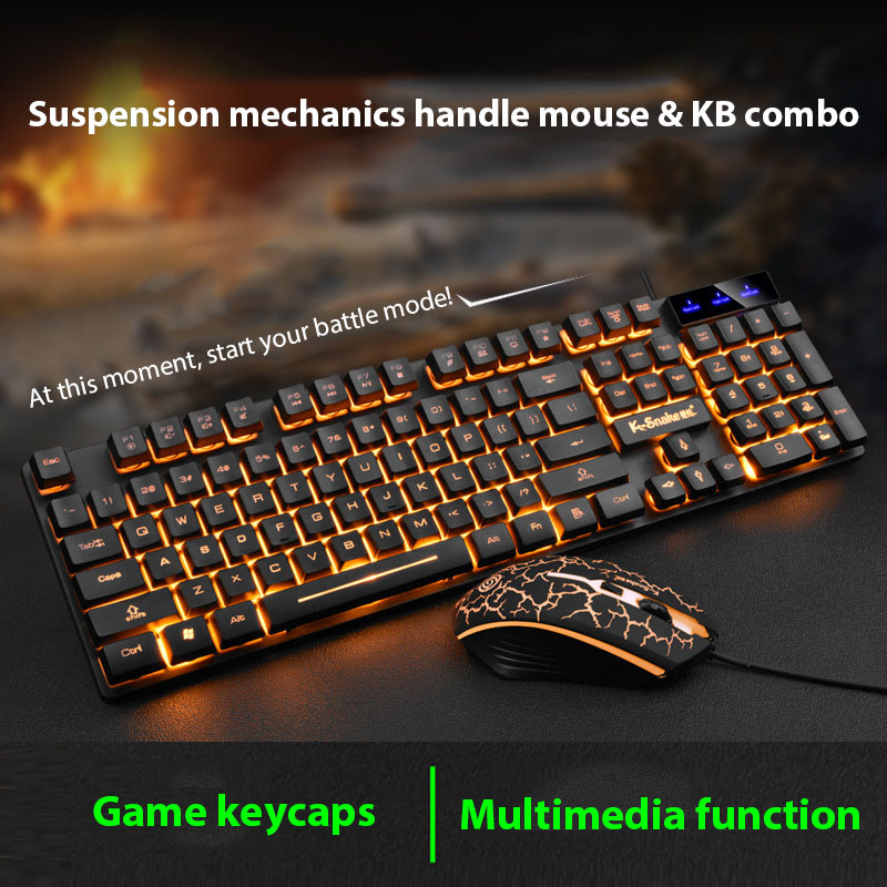 Conjunto de teclado e mouse KM - Gaming Keyboard And Mouse Set avaliação e preço