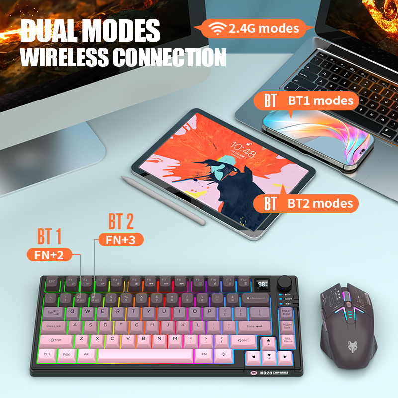 2.4G – Teclado e rato sem fios - Gaming Keyboard Mouse Set avaliação e preço