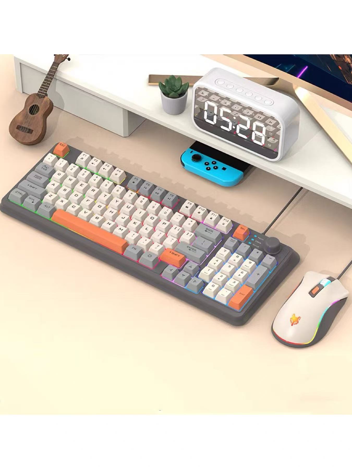 Conjunto de Teclado e Mouse US - Gaming Keyboard And Mouse Set avaliação e preço