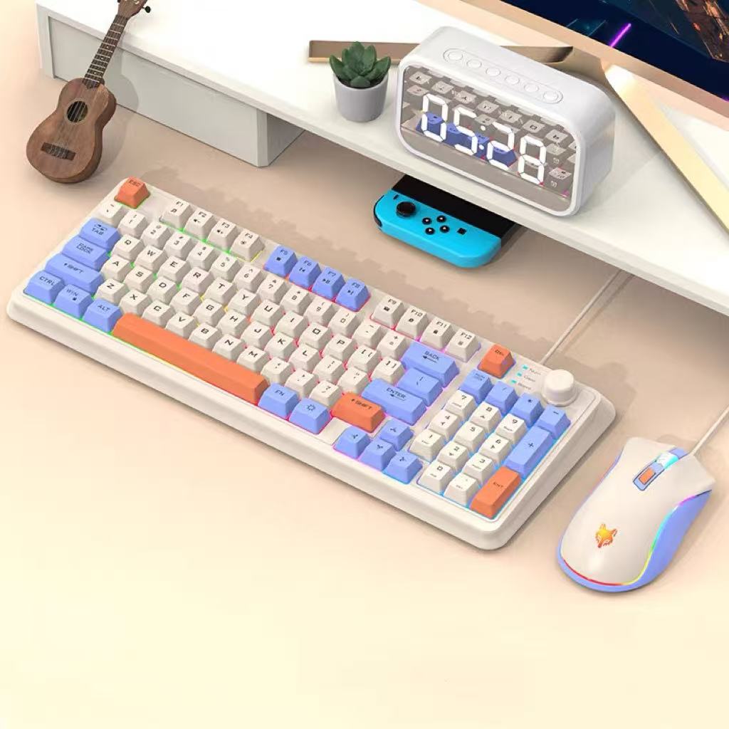 Conjunto de Teclado e Mouse US - Gaming Keyboard And Mouse Set avaliação e preço