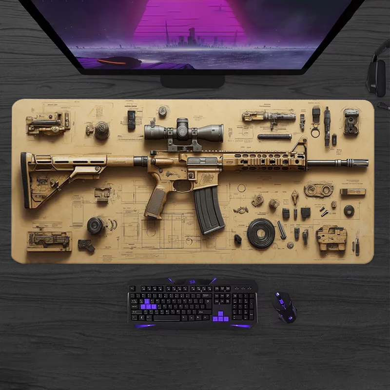 Tapete de Rato Gaming Grande e - Gaming Keyboard And Mouse avaliação e preço