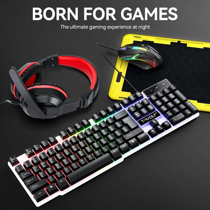 NOVO Conjunto de Teclado e Mou - Gaming Keyboard And Mouse Set avaliação e preço