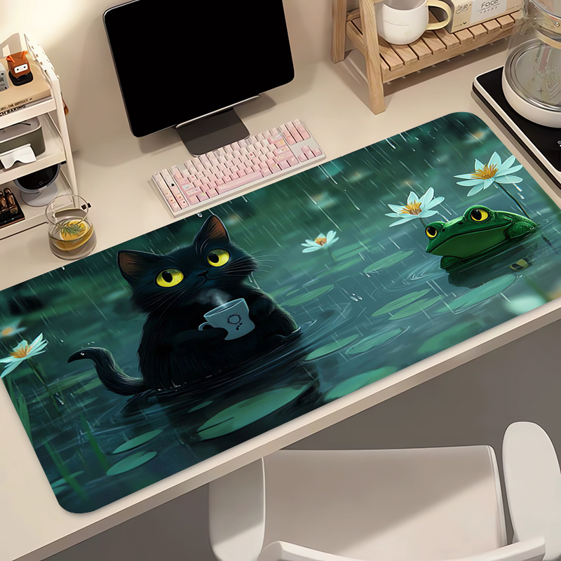 Kawaii gato preto silicone mac - Gaming Keyboard And Mouse avaliação e preço